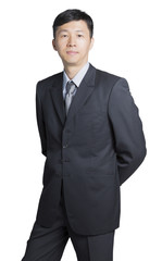 businessman hands at back