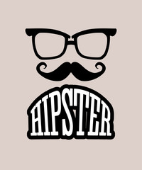 Hipster fashion lifestyle icon vector illustration graphic design
