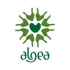 Microscobic Algea Icon and Logo Design