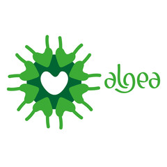 Microscobic Algea Icon and Logo Design