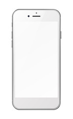 Smart phone isolated on white background.