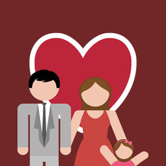 Obraz na płótnie Canvas family home relationship icon vector illustration graphic design