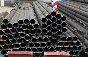 Steel piles to keep active construction.