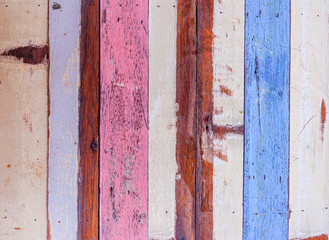 Colorful old vintage wooden table with vertical Grunge, abstract texture background.