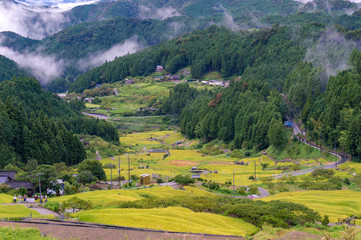 Yotsuya No Semmaida village and rice fields