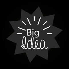Fototapeta na wymiar bulb big idea icon vector illustration graphic design
