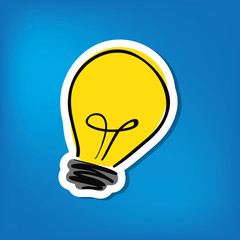 bulb big idea icon vector illustration graphic design