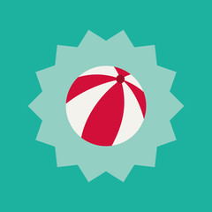 summer vacation travel icon vector illustration graphic design