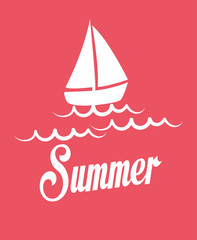 summer vacation travel icon vector illustration graphic design