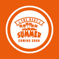 summer vacation travel icon vector illustration graphic design