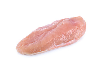 raw chicken meat on white background