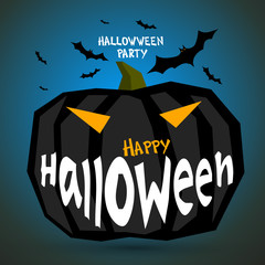 Halloween poster, vector illustration.