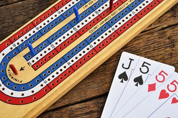 Cribbage Board Close Up
