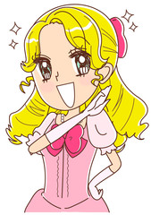 お嬢様のイラスト
