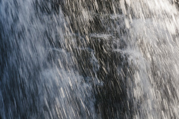 Fragment Falls Rochester with rocky formations. Mauritius Island