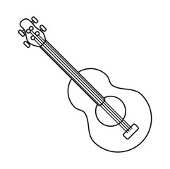 Fototapeta premium guitar instrument icon. music sound melody and musical theme. Isolated design. Vector illustration