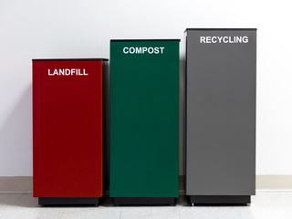 Landfill Compost Recycling Garbage Cans