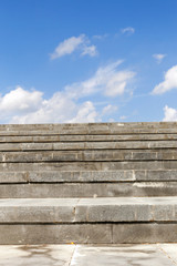Stairs made of concrete, close-up