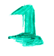 paint on a white background