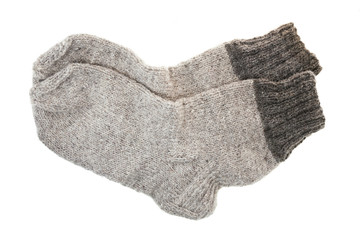 wool socks, isolated