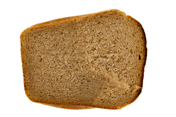 isolated slice of bread