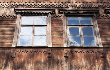 old wooden abandoned house
