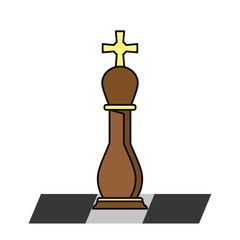 Chess piece icon. Game strategy competition leisure and hobby theme. Isolated design. Vector illustration