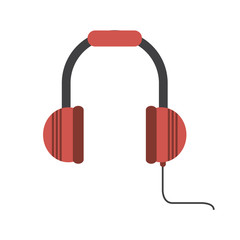 Headphone device icon. Music sound audio and stereo theme. Isolated design. Vector illustration
