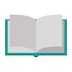 Book object icon. Education literature read and library theme. Isolated design. Vector illustration