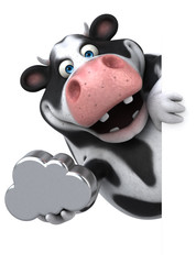 Fun cow - 3D Illustration