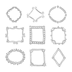 Collection of decorative loop frames