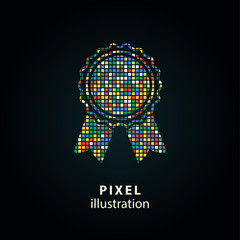 Award - pixel illustration.