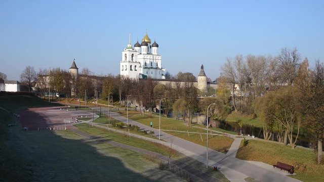 Old Russian medieval city Pskov