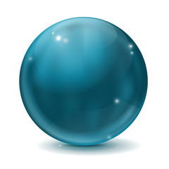 Blue glass ball