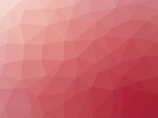 Abstract red orange pink gradient polygon shaped background
