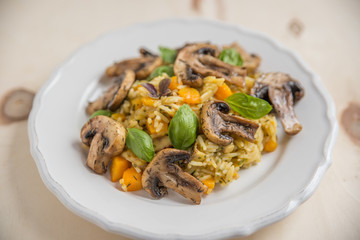 Herbstliches Risotto