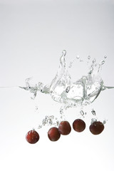 grapes in water