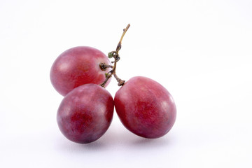 grapes isolated on over white background