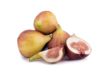 Fresh figs, sweed figs isolated on white background.