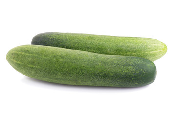 Cucumber on white background.