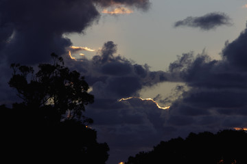Clouds with silver lining