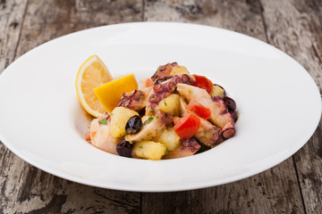 octopus salad with potatoes