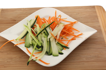 julienne verte et orange