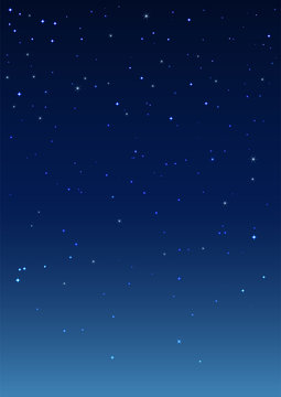 Night starry sky. Vertical background