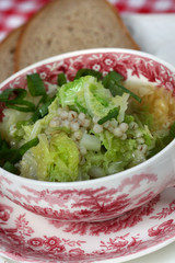 Wirsingeintopf mit Perlgraupen