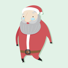 Santa Cartoon Concept ,vector illustration character