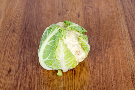 Cauliflower isolated on white background. Nourishing and vitamin vegetables - cauliflower.