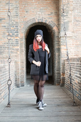 Girl in Ferrara center