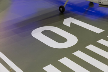 parking of airplane aircraft miniature model