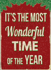 It's the most wonderful time of the year retro advertising poster © Balint Radu
